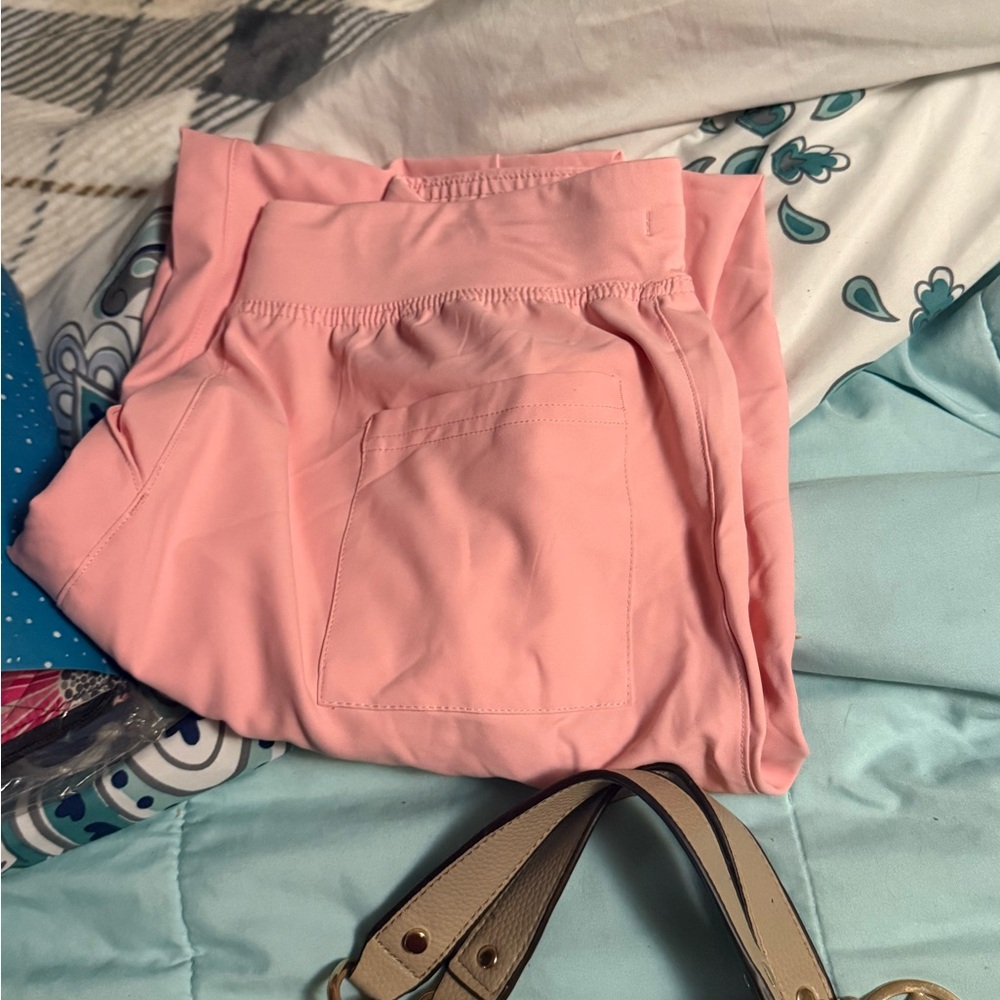 Med Couture Pink Scrub Pants